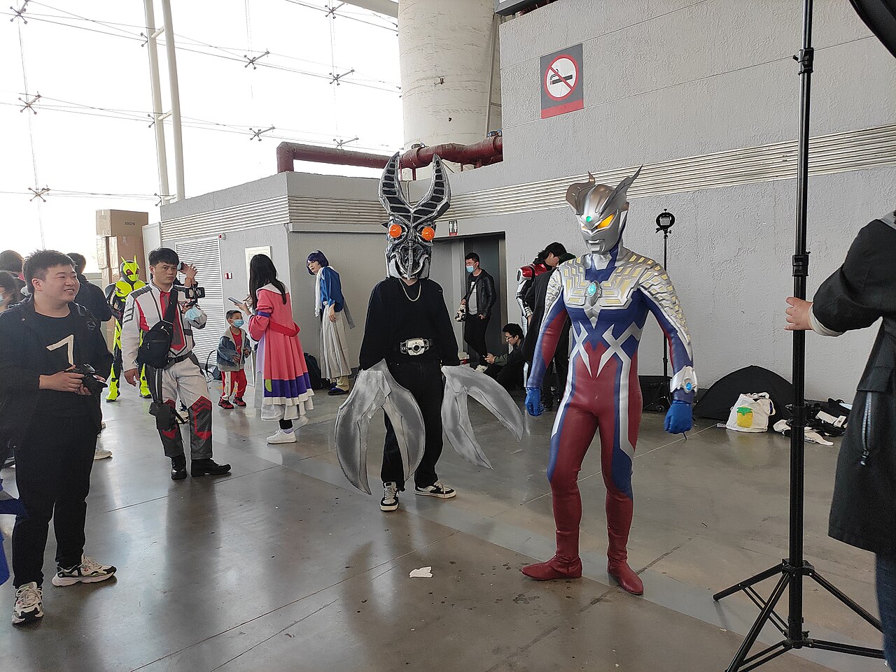 南京漫展上的奥特曼cosplayer群体